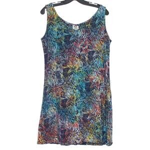 Rum Reggae Dress Starfish Y2K Beachy Mermaid Rainbow Festival Colorful Medium